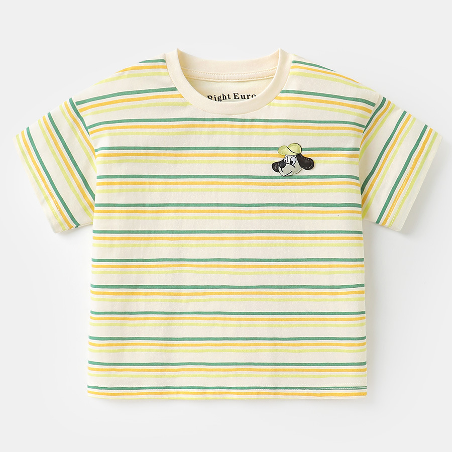Boys antibacterial cotton short-sleeved T-shirt for summer children clothing for toddlers baby clothes 230426