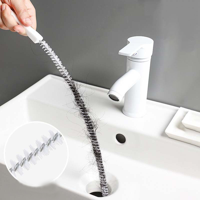 Pipe Dredging Brush for Sewer Hair Cleaning - Pool Maintenance Tool