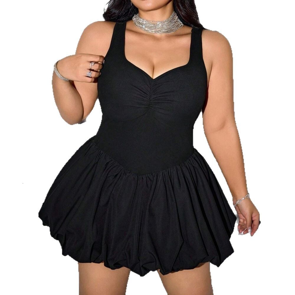 2025 Spring/summer New Womens Sleeveless Dress with High Waist Slim Fit and Strap Skirt
