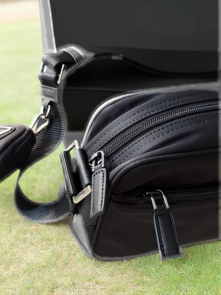 New casual shoulder bag, fashionable unisex crossbody bag, 2-in-1 small hanging bag, waterproof nylon cloth bag