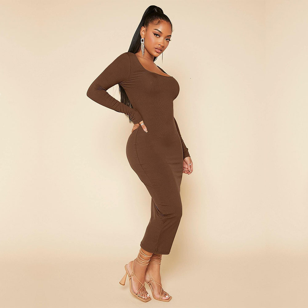 Plus Size Womens Ladies Style Dress Autumn and Winter Simple and Elegant Temperament Slim Fit Mid Length Skirt