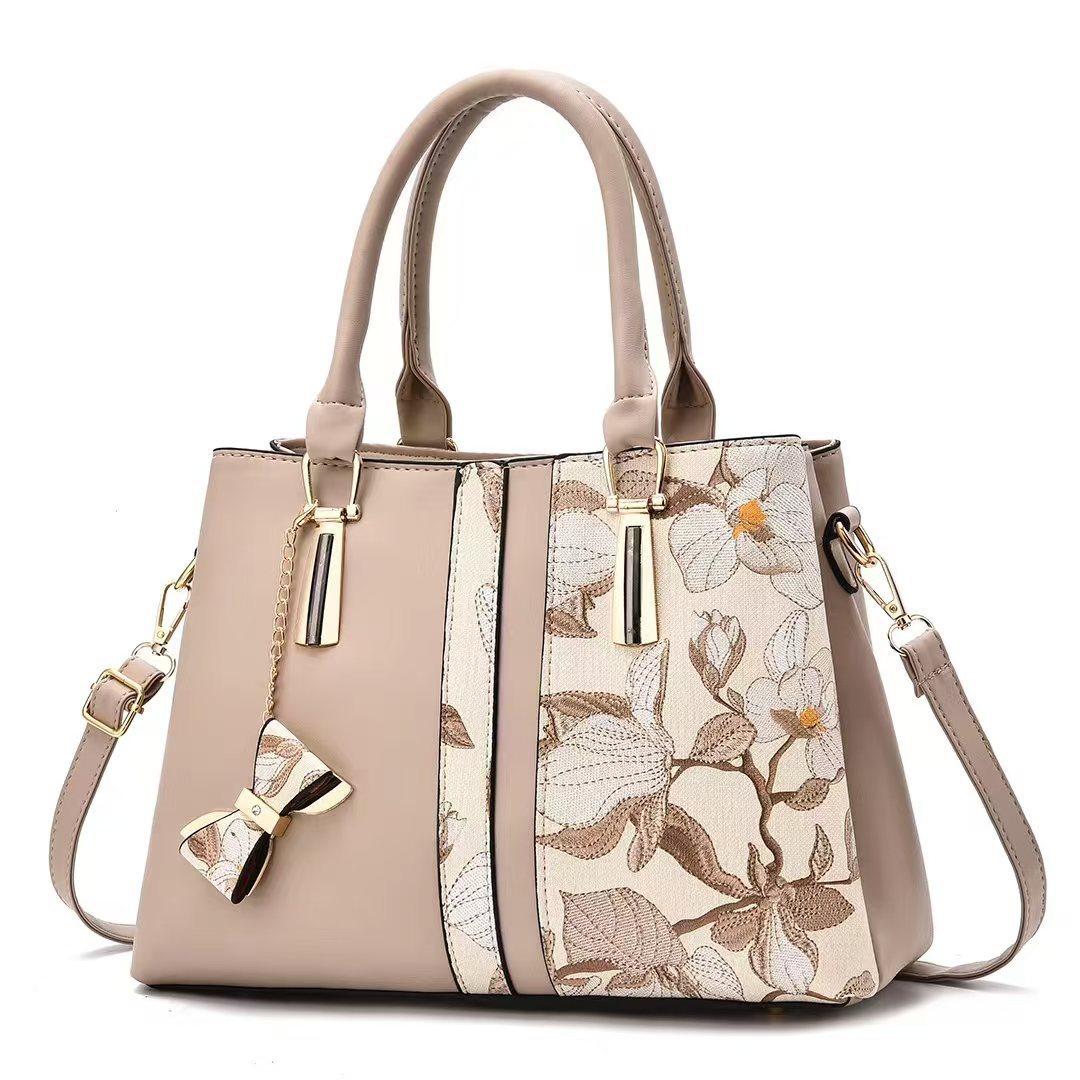 New Arrival Chinese-Style Embroidered Tote - Fashionable Minimalist Shoulder Bag for Women Lightweight + Free Shipping