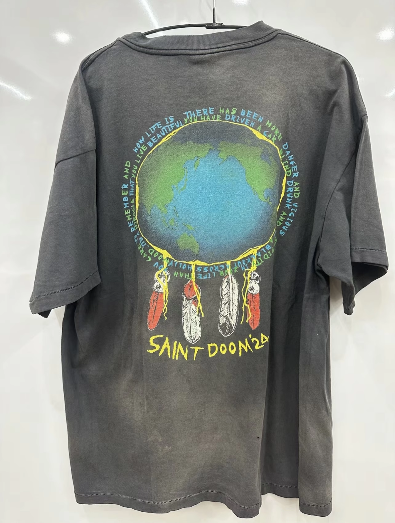 Men's T Shirts Novelty 2024 Men Number Nine Jesus Skull T-Shirt Hip Hop Skateboard Street Cotton T-Shirts Tee Top US Size BG85