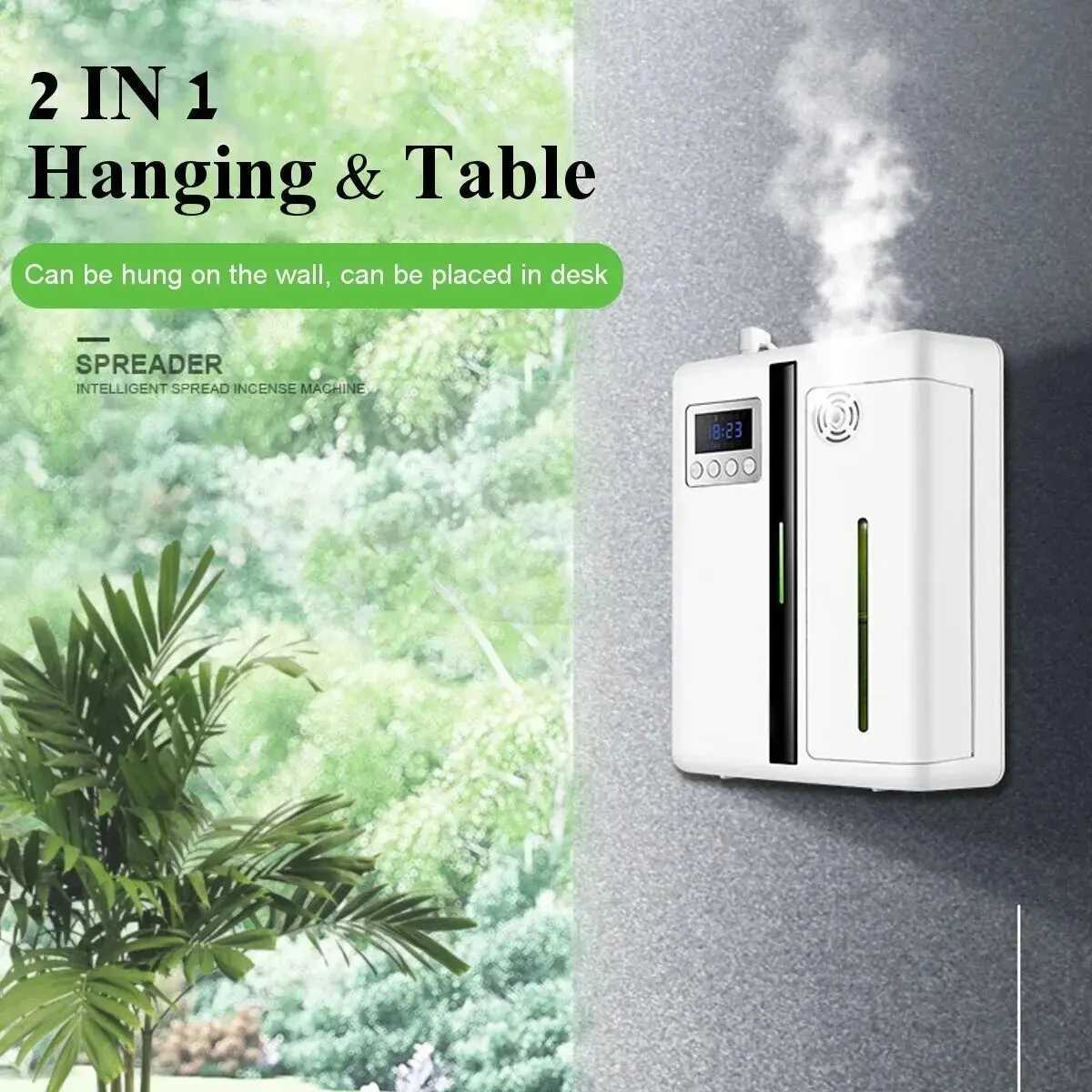 160ml Waterless Scent Diffuser Bluetooth Wall-Mounted Fragrance Machine Smart Scent Diffuser For Essential Oil Hotel Home W250516