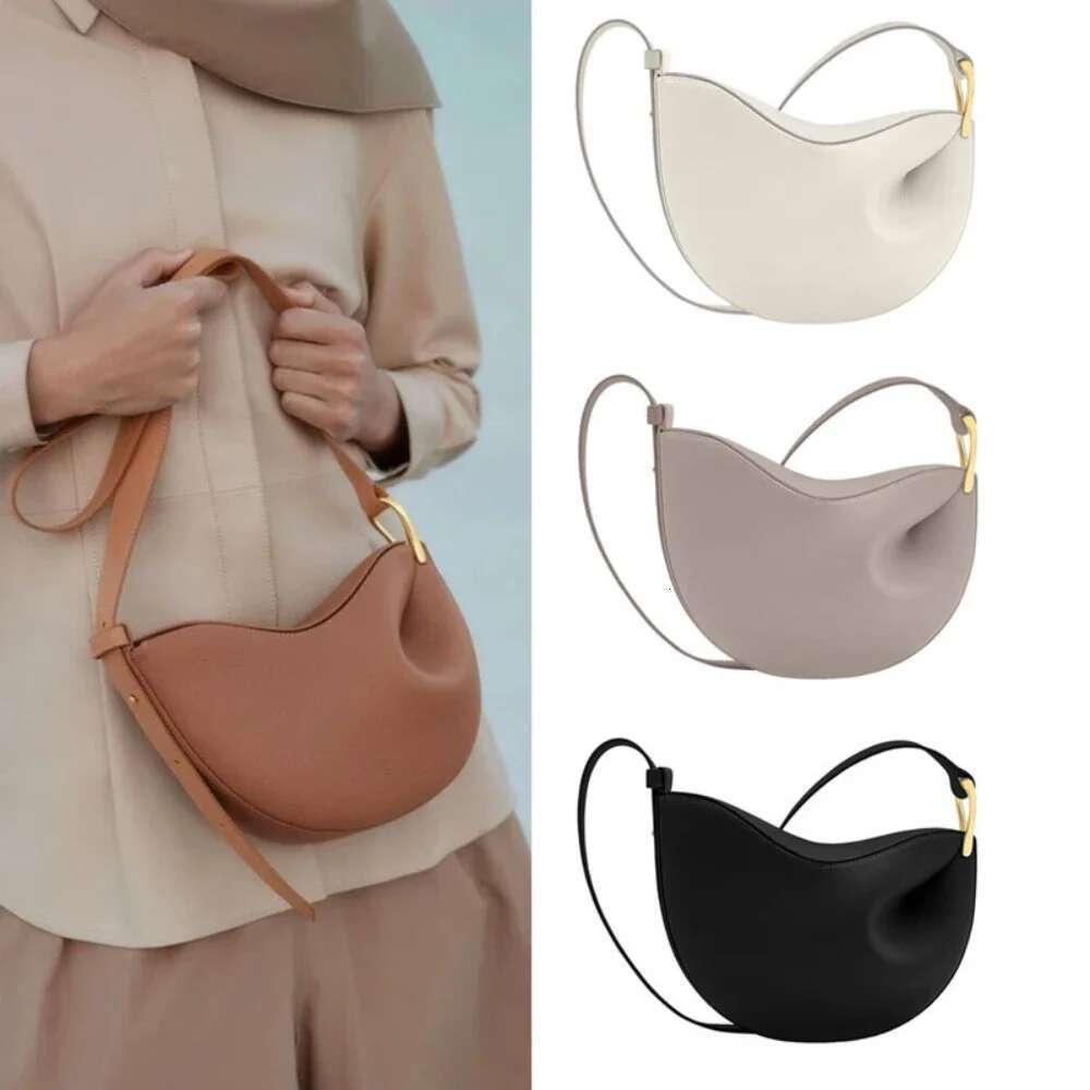 Without France Niche Brands Bags Series Women's Messenger Lychee Pattern Cow Leather Crossbody Bag Soft Shape Authentic