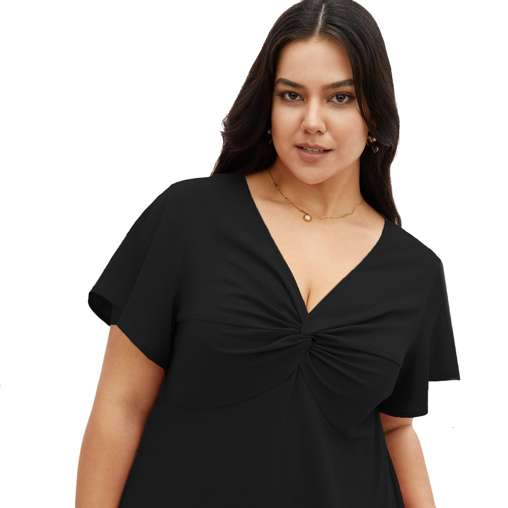 Large Size Womens Waist Cinching Slimming Tea Break Skirt Summer New Dress for Women