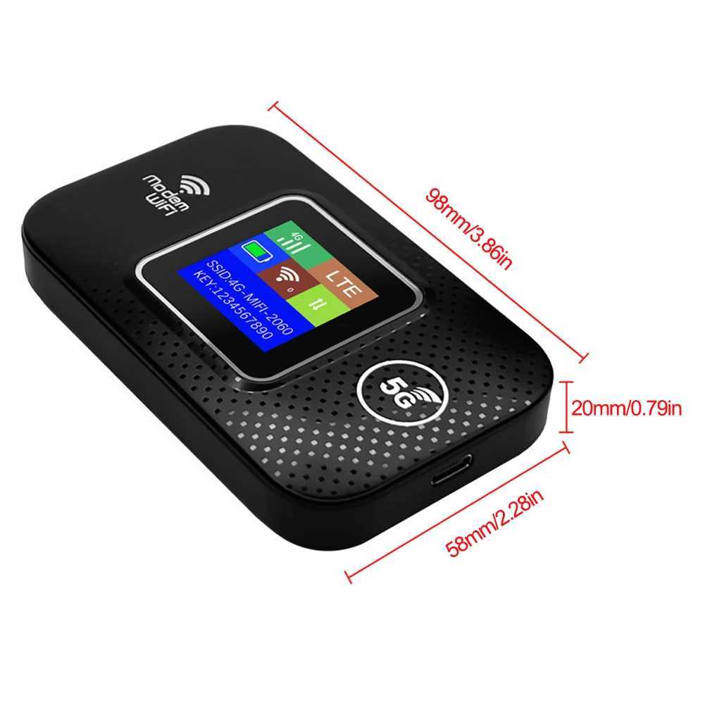4G LTE Wireless WiFi Router Wireless Internet Router 150Mbps Hotspot Portable WiFi Mobile Hotspot with SIM Card Slot for Travel X250516