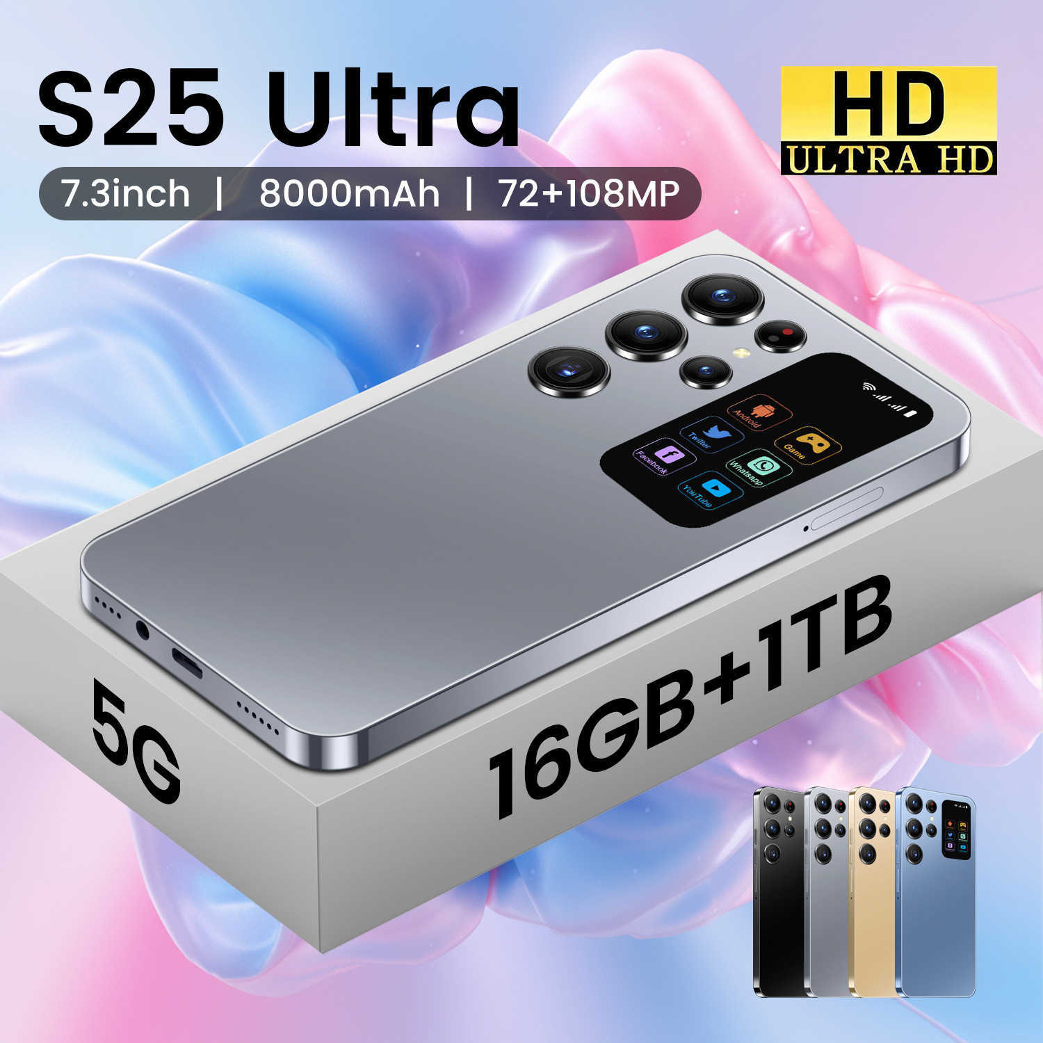 S25 Ultra Phone 16+1T Cheap Android Smartphone OZON Generation R250516