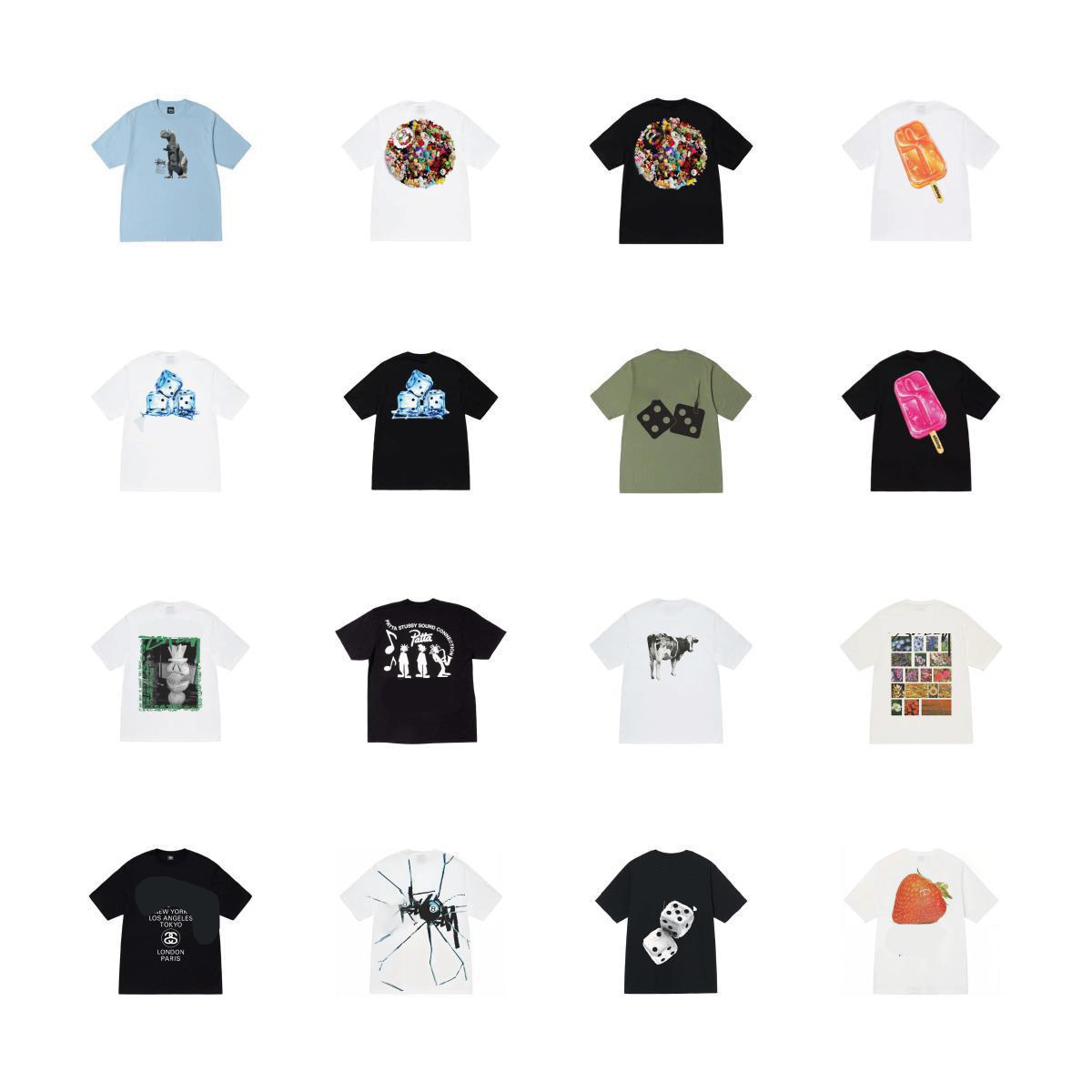 Mens Shirts Designer T Shirt Cotton Letter Print Graphic Tee Vintage Hip Hop tshirt Loose Sports Short Sleeve Tops Men Streewear black 8 men's T-shirt loose tops