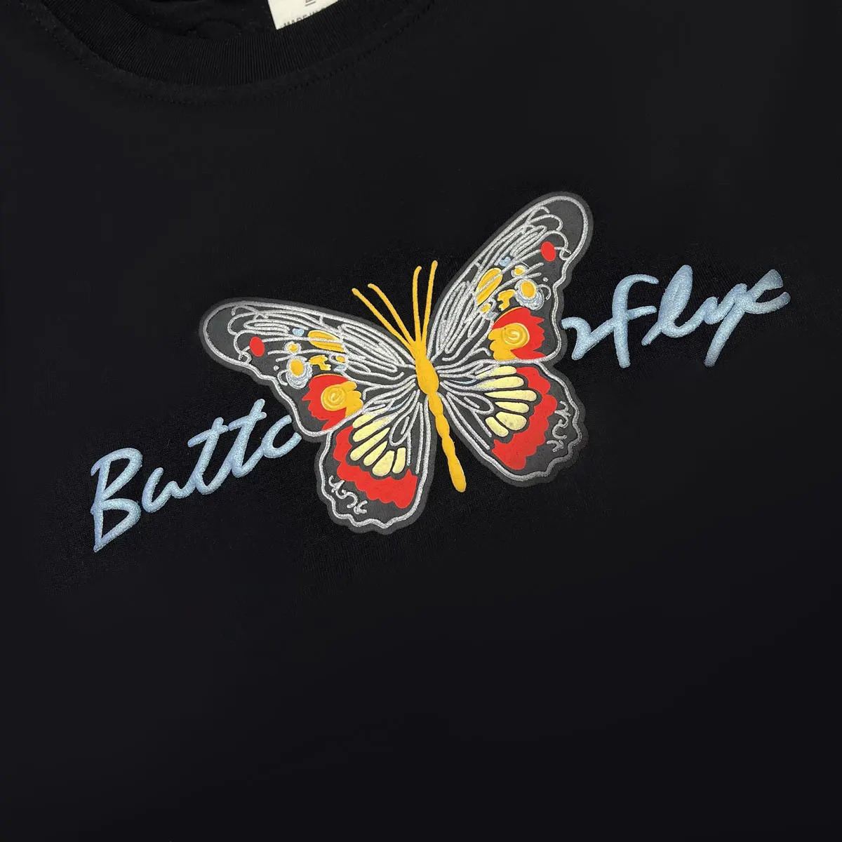 Plus Size Chinese Butterfly Foam Print Womens Tshirt Classical Elegant Flavor Y2k Summer Top 2024 Literary Streetwear Tee 250514