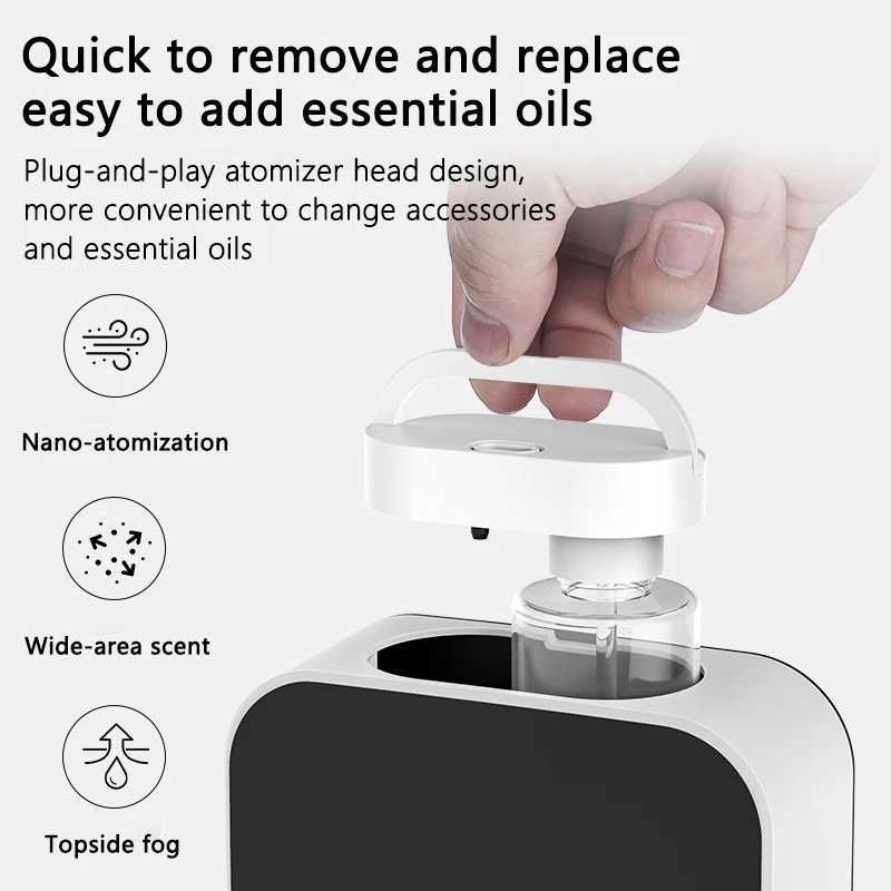 Scent Machine Electric Aroma Nebulizer Scent Diffuser Machine Home Air Fragrance Machine Wall-Mountable for Home/Hotels/Gyms W250516