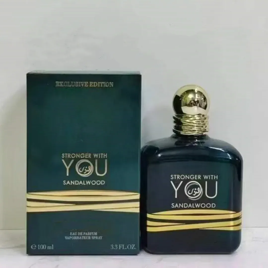 2025 Men Perfume Stronger with You 100ml Intensely Tobacco Eau De Parfum Absolutely Sandalwood Man Cologne Spray Body Mist Fast Ship Top Quality