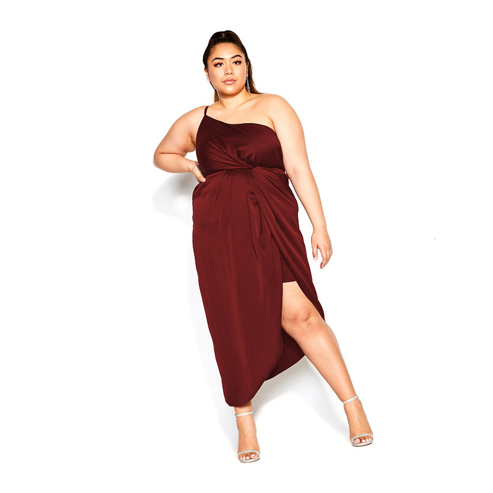 Plus Sexy Off Shoulder Color Satin Red Dress Party Dress