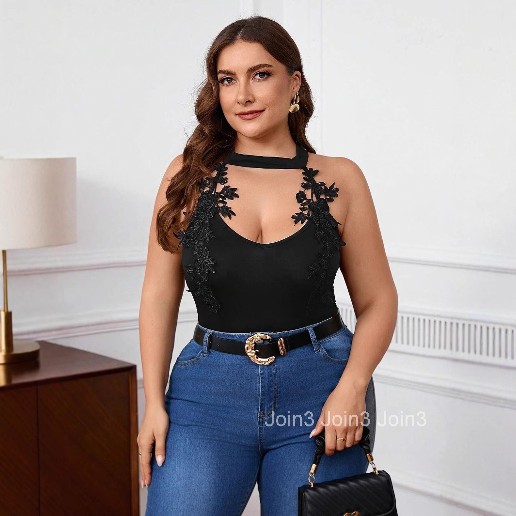 Womens Fashion Sexy Jumpsuit 2025 Spring/summer New Lace Jacquard Design Jumpsuit