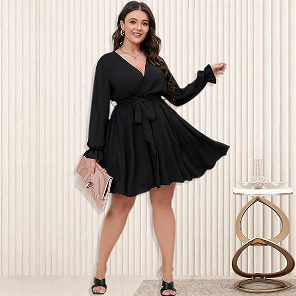 Large Womens Fashion Dress Autumn/winter Queen Fairy Elastic Waist Medium Long Dress