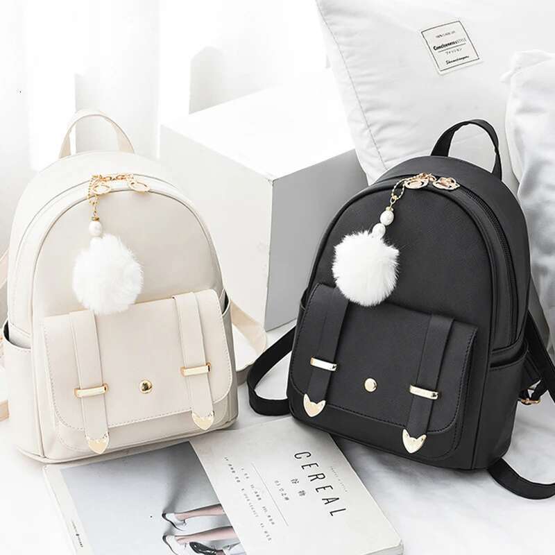 Female PU Small Teenage Girls Fashion Leisure Zipper Shoulder Bag Knapsack High-capacity Women Mini School Backpack