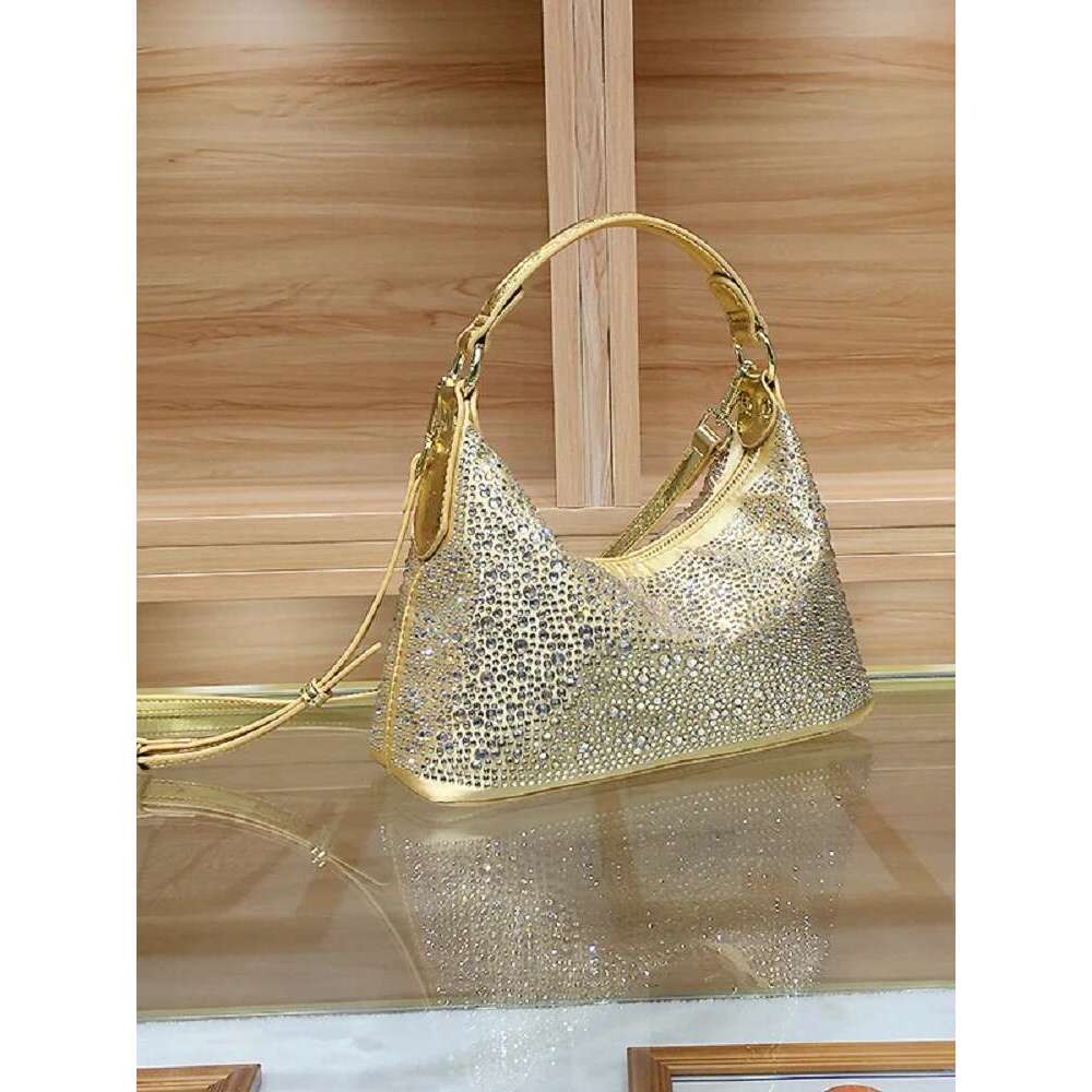 Women Shiny Evening designer Handbag Female Delicate Rhinestone Shoulder Dinner Fashion Large Capacity Tote Bag Gift For Girls