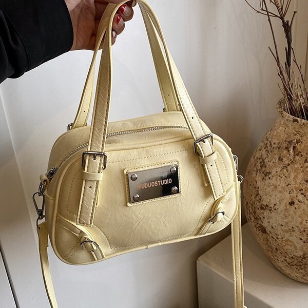 New Spring and Summer Women's Underarm Bag Simple Large Capacity Handbag Leisure Multi functional Shoulder Bag Niche Premium Underarm Shoulder Ba