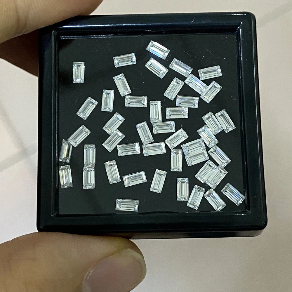 COSFIX 4-12mm Rare Baguette Cut Loose Stones D Color VVS1 Rectangle Baguette Shape Certified Diamonds 250516