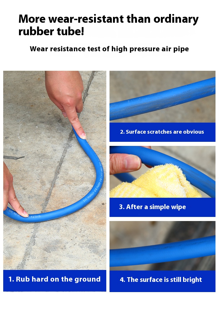 Good Toughness and Anti-Stretching PVC Rubber Air Cannon Pneumatic Hose for Civil Engineering Equipment