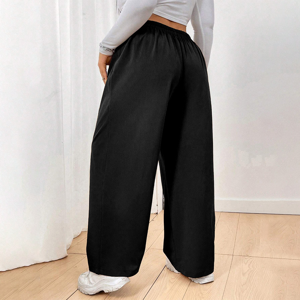 Womens Loose Casual Pants Comfortable Home Pants Solid Color Casual Wide Leg Sports Pants