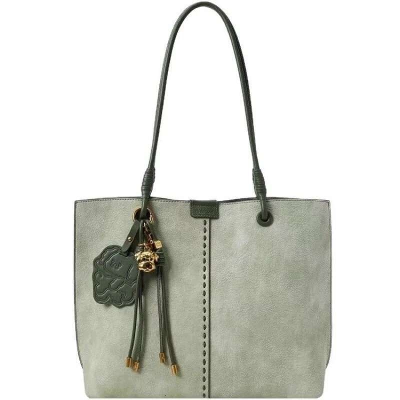 Nanfeng Chio2nd Bread Dog Lime Tote Large Capacity 2025 New Handheld Shoulder Bag