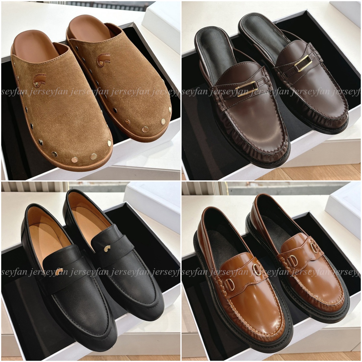 Women Casual Shoes Top Quality Lace Up Sneakers Fashion Ballets Shoes Mules Loafers Multi Styles Shoes