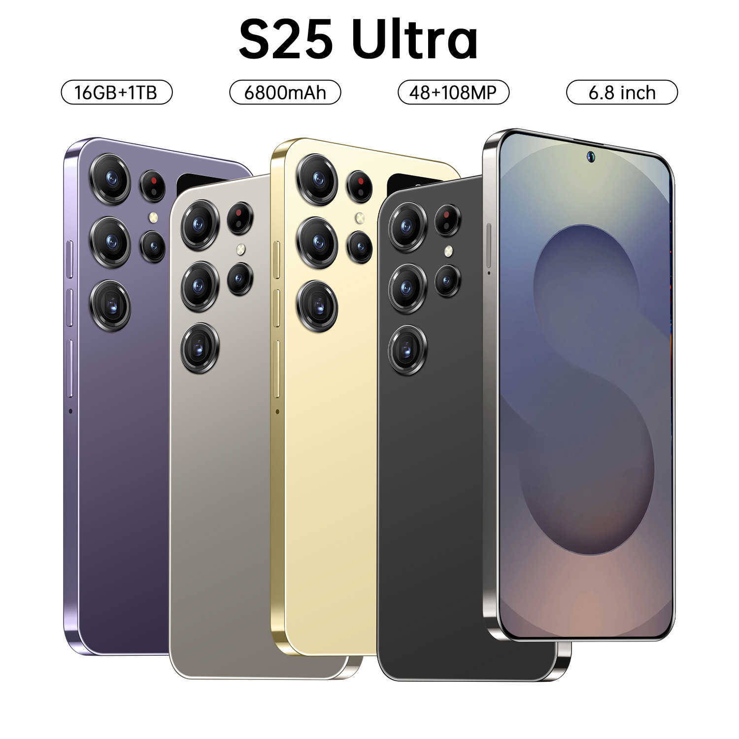 S25 Ultra Android smartphone 16+1TB hot selling secondary screen cheap phone R250516