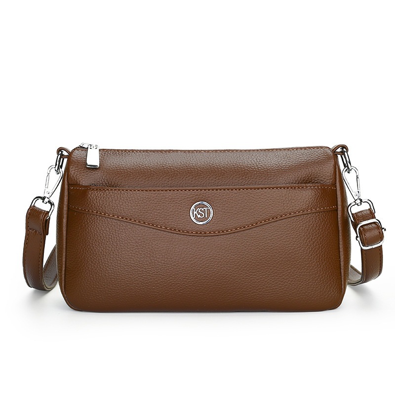 2025S designer women new fashionable large capacity shoulder crossbody soft leather small square mother bag