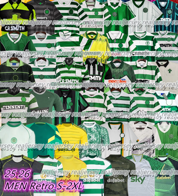 23 24 25 26 CeltsS Soccer Jersey Classic Retro 78 80 84 86 91 92 94 96 97 05 06 Daizen LARSSON SUTTON NAKAMURA KEANE ENGELS FORREST Classic Vintage DALGLISH celticfc Shirt