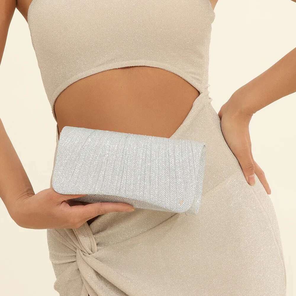 Women Shiny Crossbody Elegant Sparkle Shoulder Bags Bag Fashion Chain Tote Handbag Ladies Chic Evening Wedding Clutch