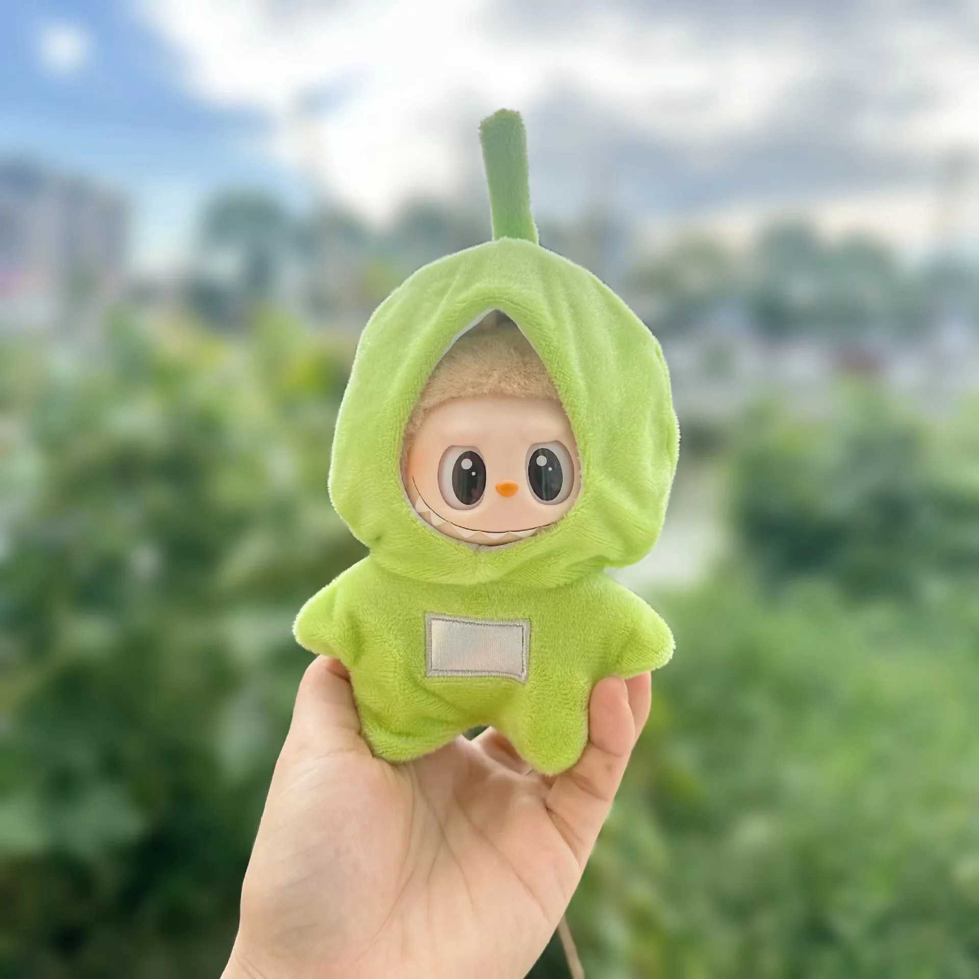 17cm Labubu II Fashion Outfit Idol Dolls Sitting Par Cute Plush DollS Clothes Clothing Accessories For Korea K Exo Free shipping