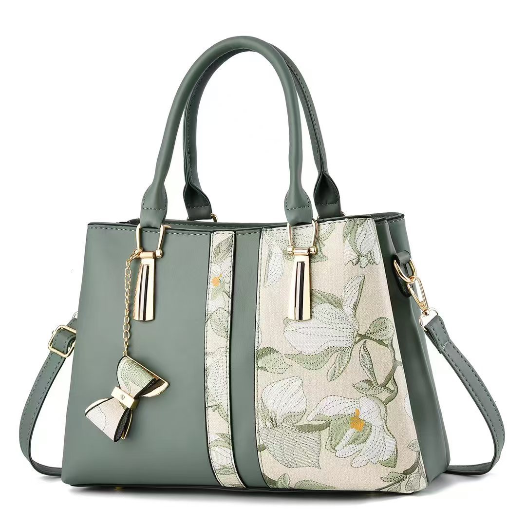 New Arrival Chinese-Style Embroidered Tote - Fashionable Minimalist Shoulder Bag for Women Lightweight + Free Shipping
