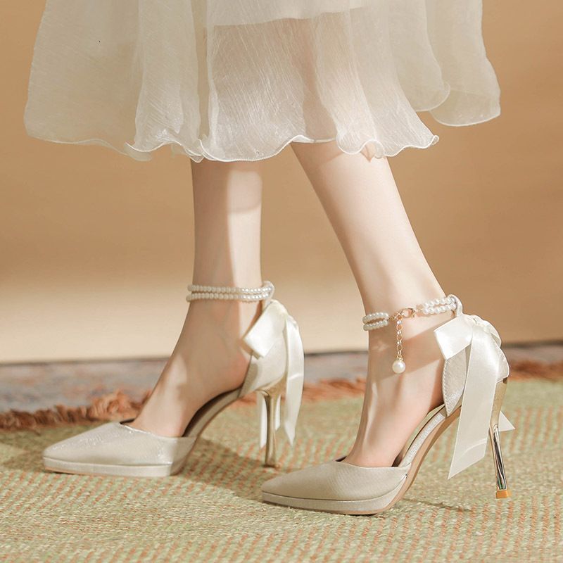 Women's waterproof platform autumn new stiletto pointed sexy women's Korean version of all match high heeled shoes