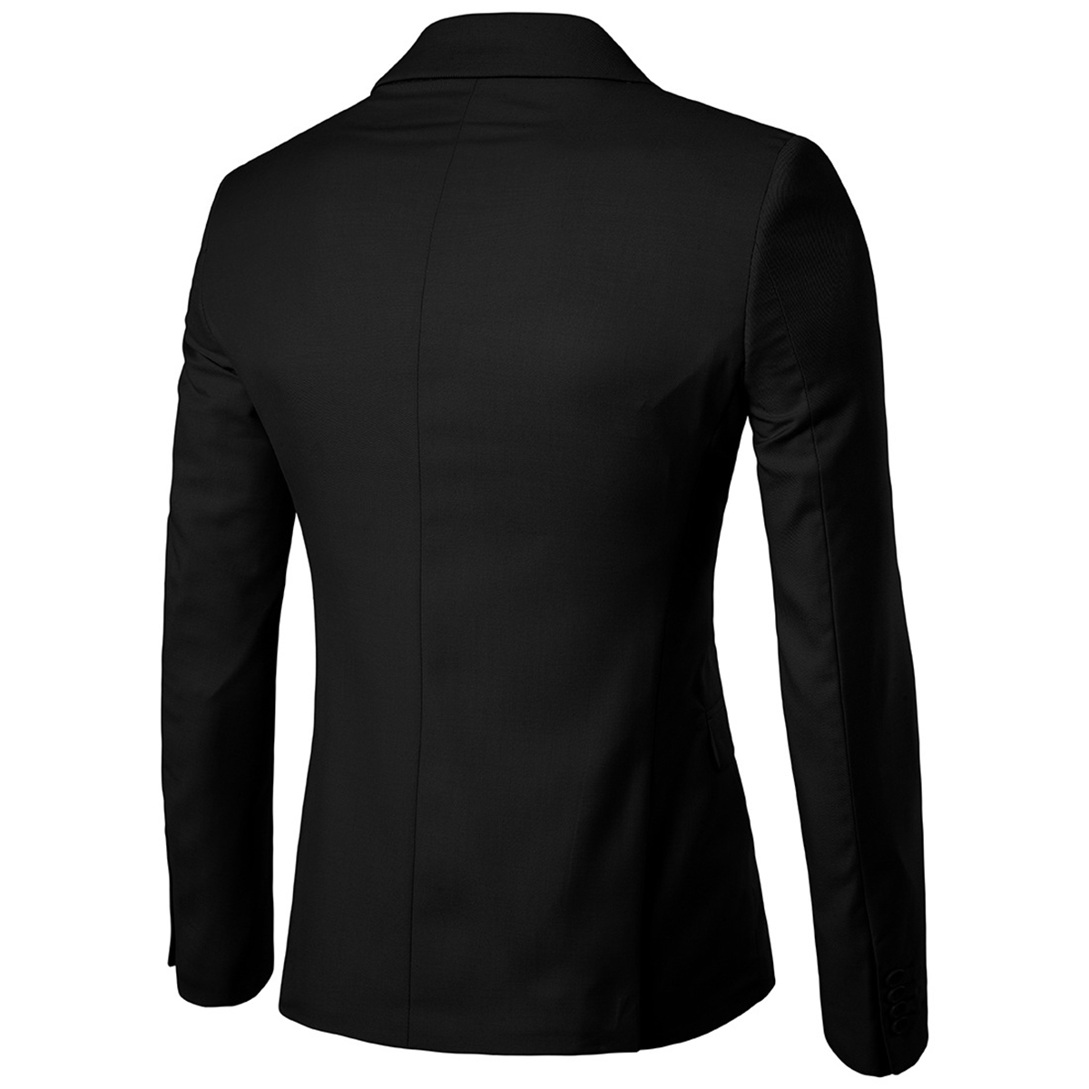 Men's suit two piece slim suit men's wedding ball dress men's formal business suit solid color one button double slit suit