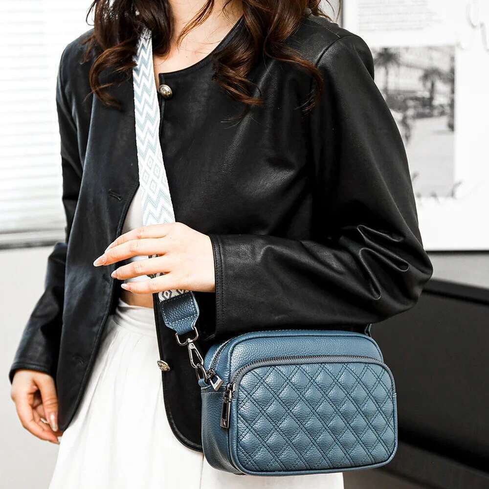 New Fashion Women Genuine Leather Handbags Women's Bags Designer Female Shoulder Bags Brand Ladies Messenger Bag Purses