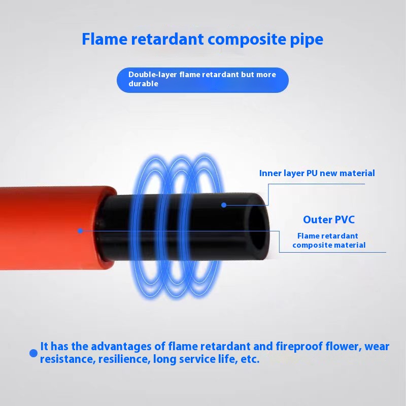 Air Hose Pipe Inner Polyurethane Outer Retardant Synthetic Flame Resistant Tube