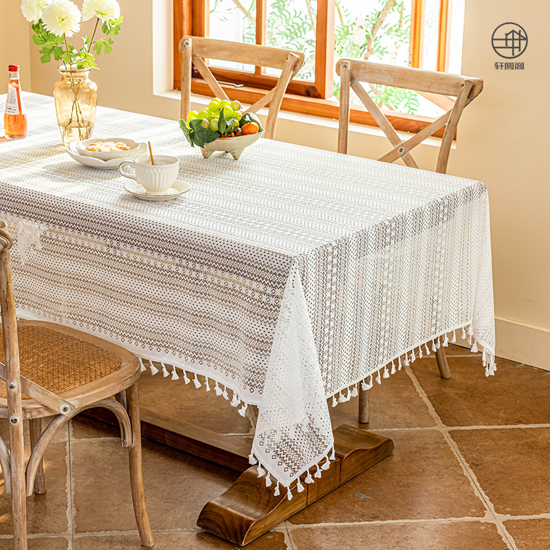 A746 light luxury lace table cloth high-grade sofa jacquard one-piece cover cloth atmosphere decorative coffee table cloth