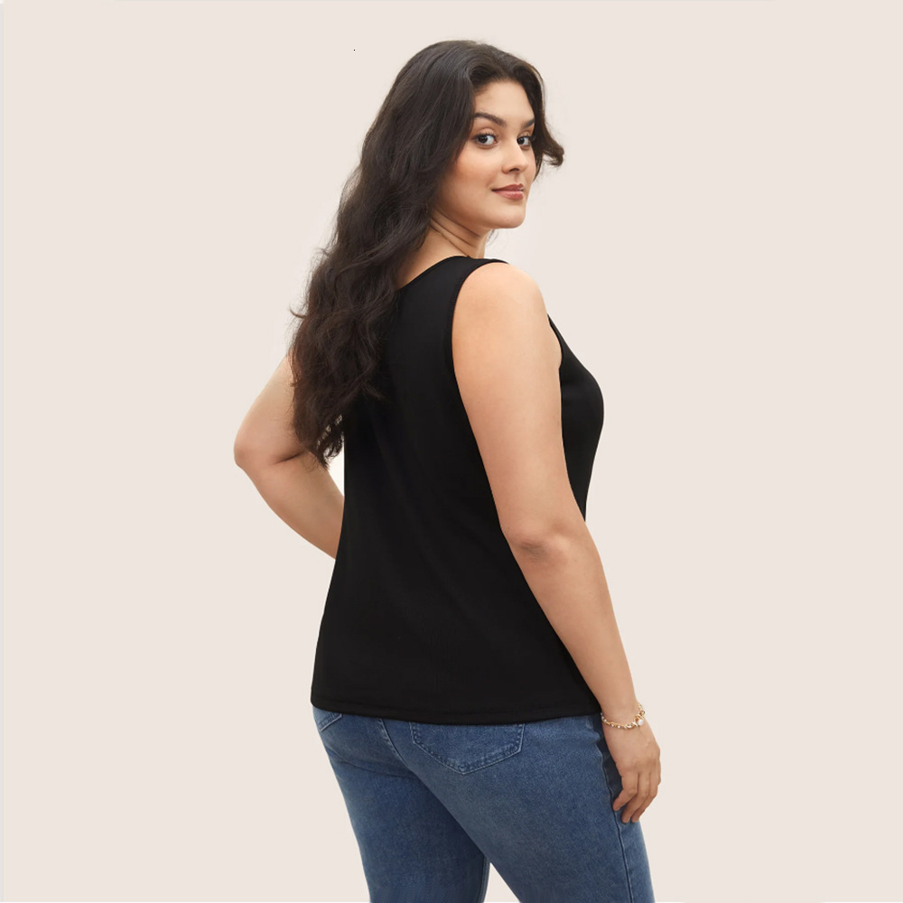 Plus Size Womens Commuting Simple Style V-neck T-shirt Summer Daily Casual Top