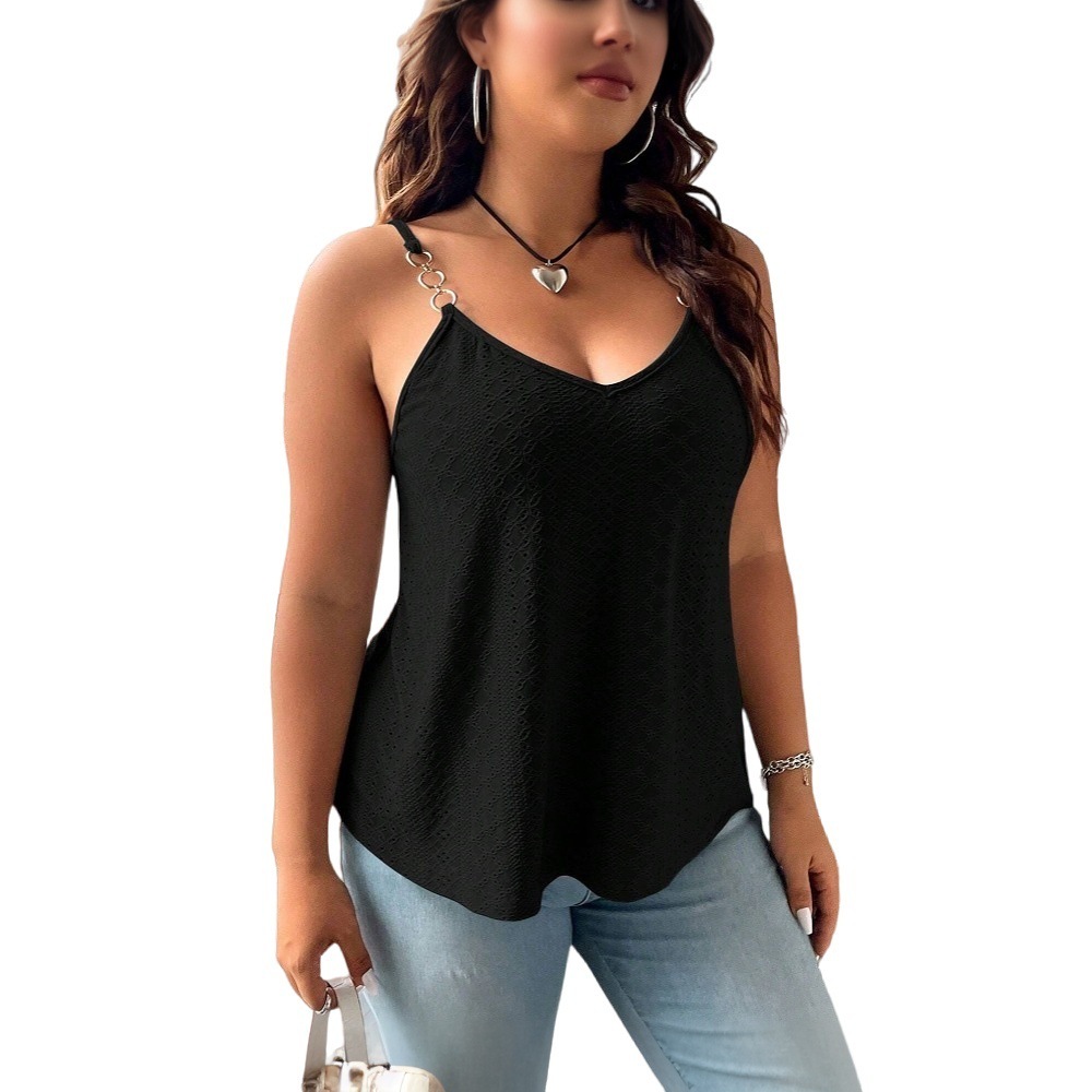 2025 New Camisole Vest for Spring and Summer Simple and Sexy Spicy Girl Wearing Sleeveless Top for Outerwear