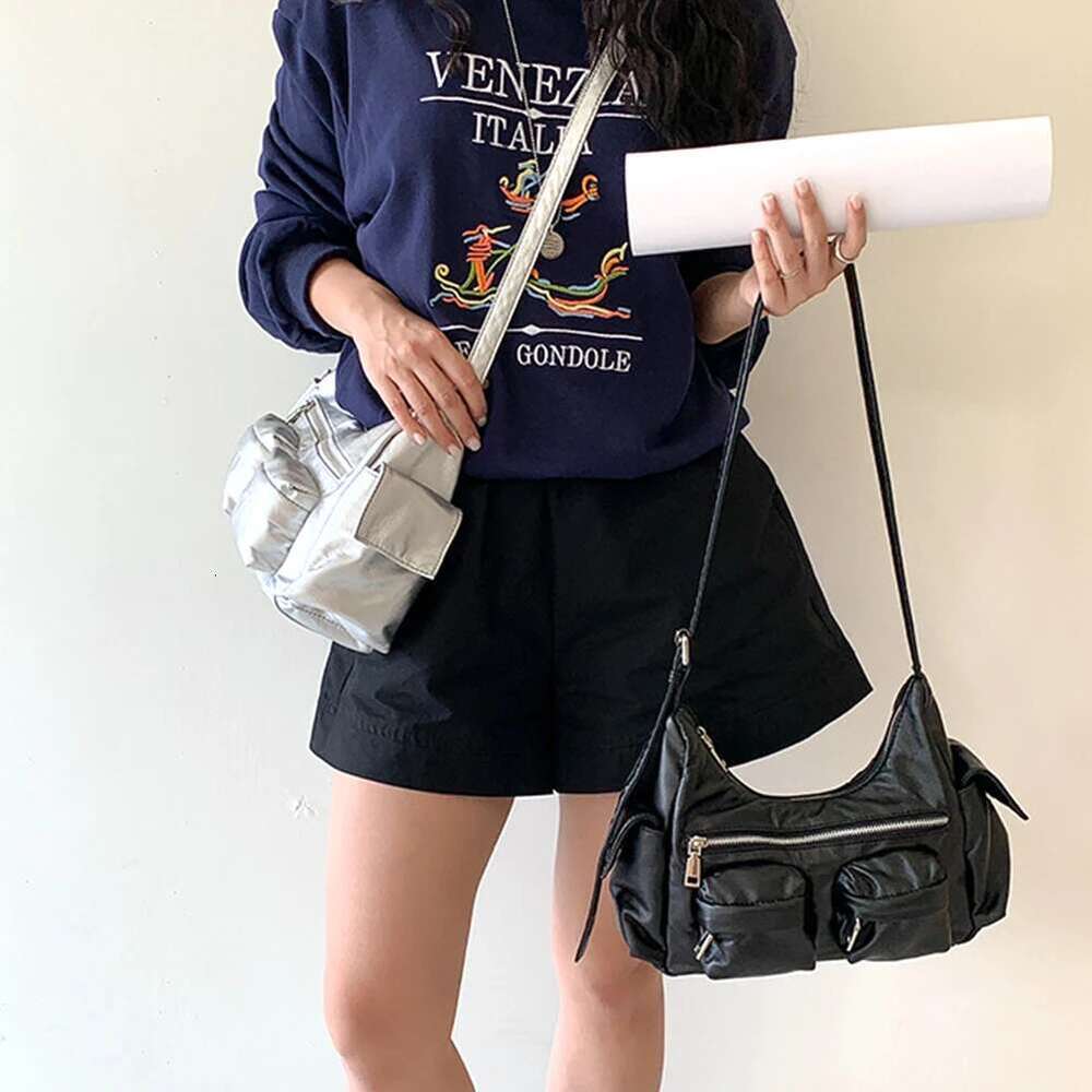 Women Leather Tote Handbag Soft PU Satchel Sling Large Capacity Multi-Pocket Crossbody Hobo Bag Girl Stylish Purse