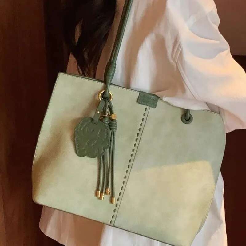 Nanfeng Chio2nd Bread Dog Lime Tote Large Capacity 2025 New Handheld Shoulder Bag