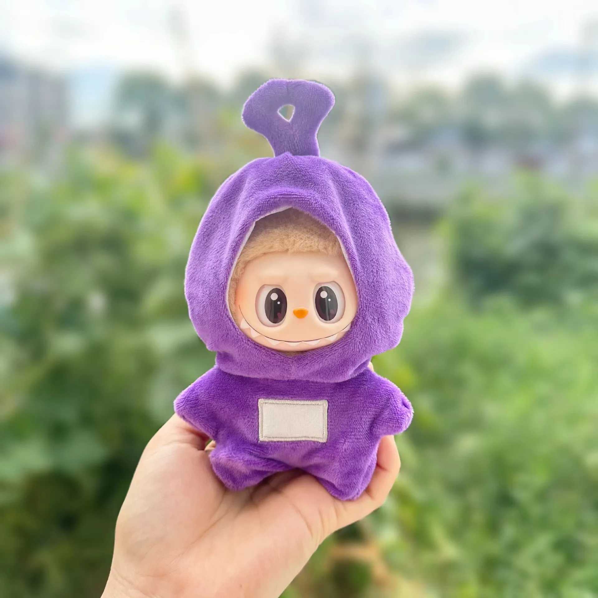 17cm Labubu II Fashion Outfit Idol Dolls Sitting Par Cute Plush DollS Clothes Clothing Accessories For Korea K Exo Free shipping