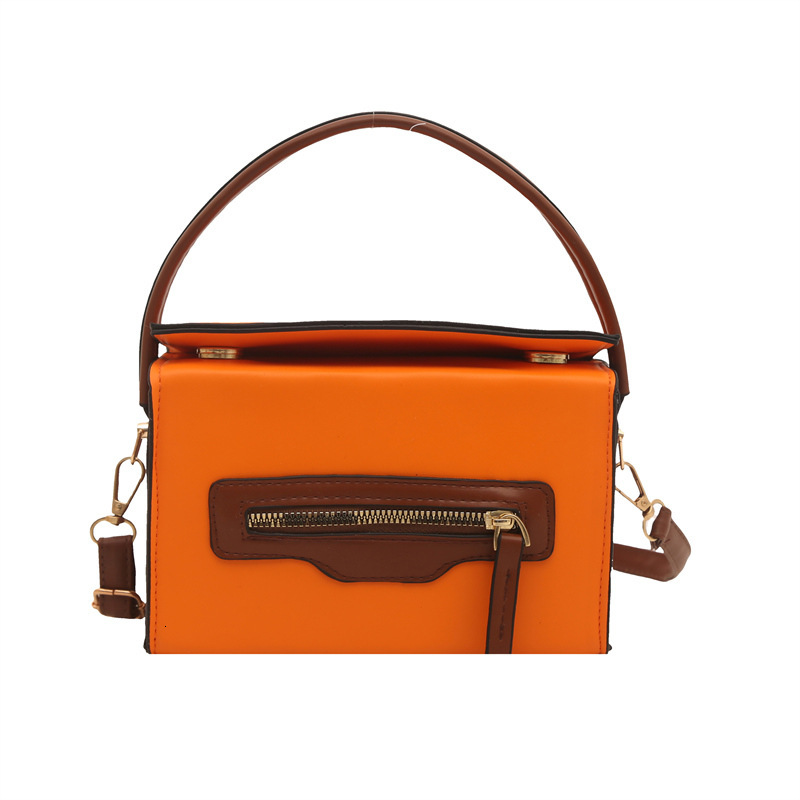 2025S designer large capacity stylish daily commuting contrasting color women personalized zipper summer new shoulder crossbody handbag small square b