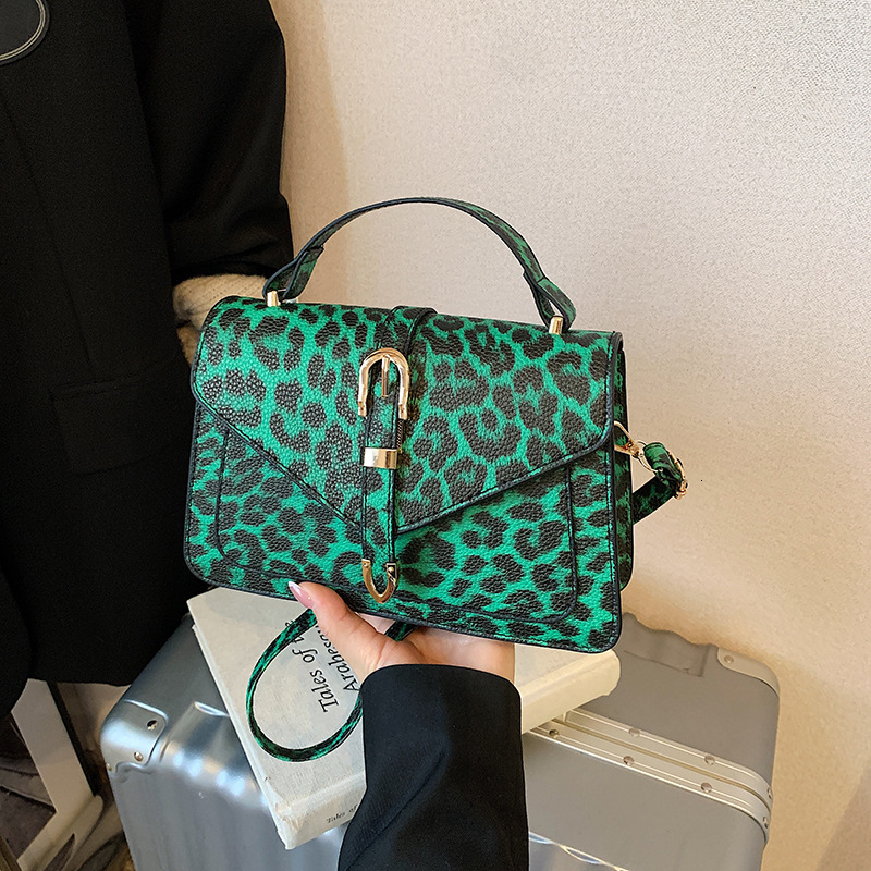 2025S designer stylish leopard print simple summer new personalized handbag crossbody small square women bag