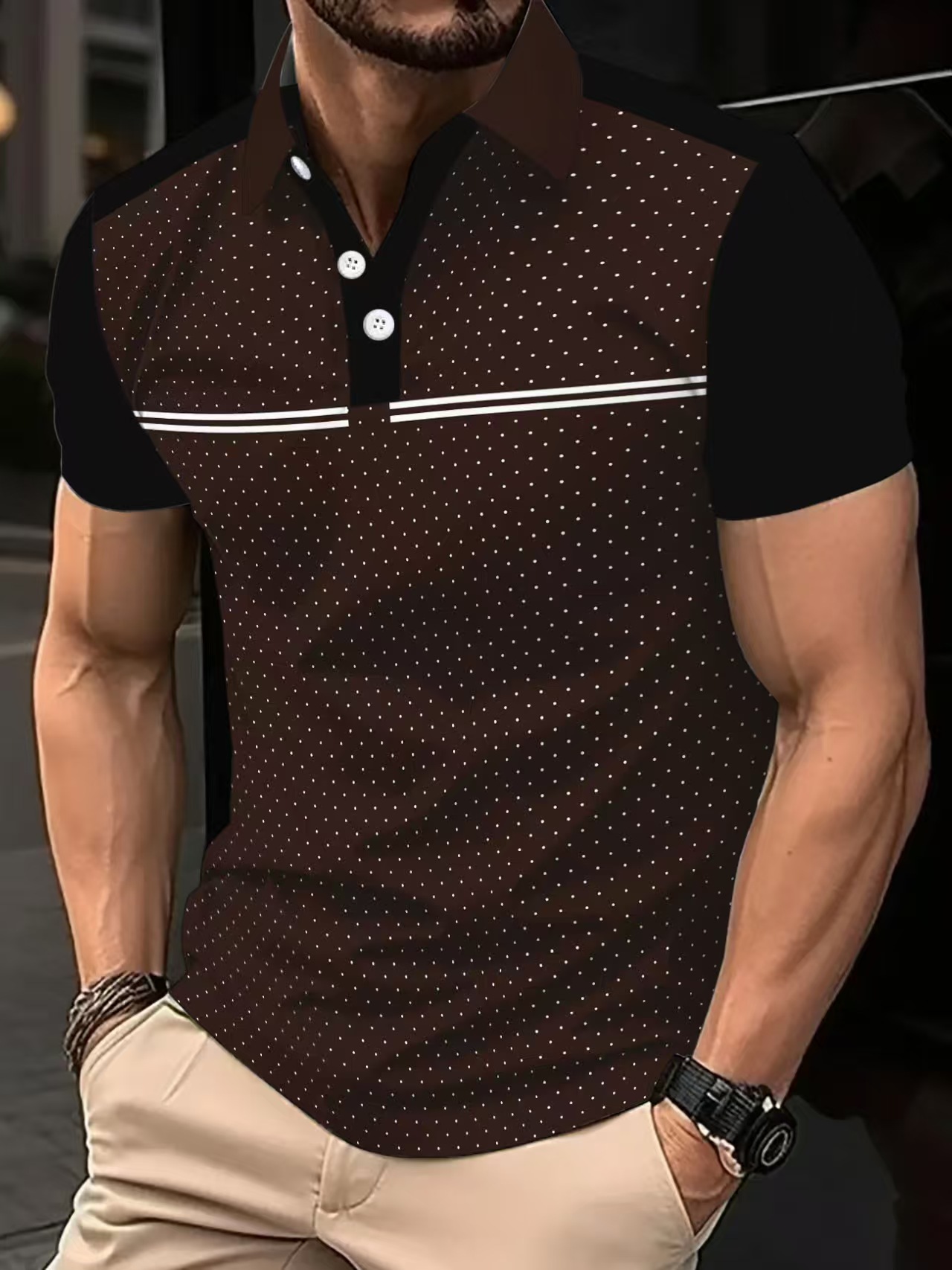 Men's Short Sleeve Cotton Polo Shirt in Classic Fit