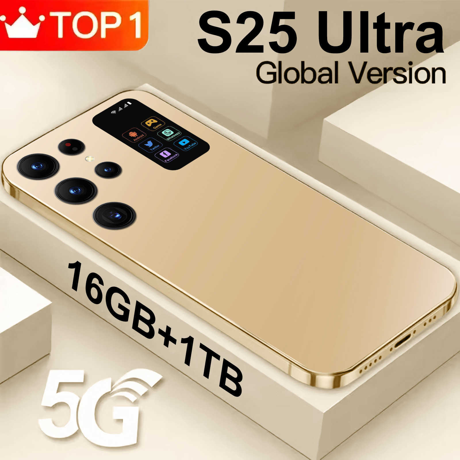 S25 Ultra Phone 16+1T Cheap Android Smartphone OZON Generation R250516