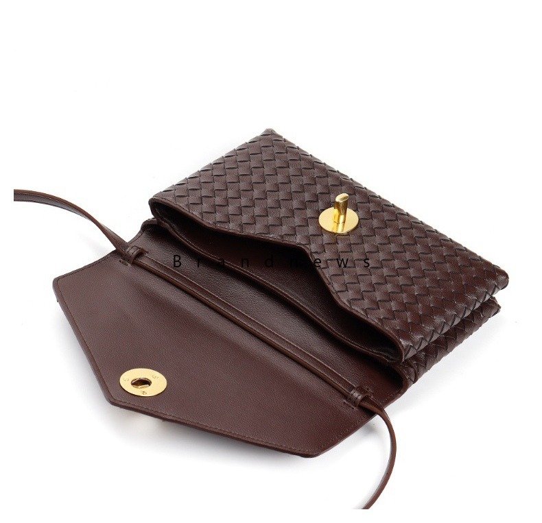 Real Shoulder Bags Lock Crossbody Leather Top Handle Knot Closure Handmade Envelope Style Wallet Designer Sling Bag Purse Clutch 3194