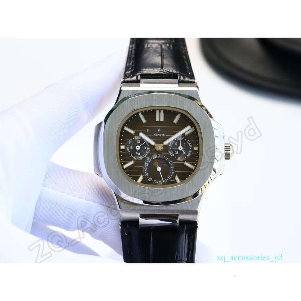 Pateck Philipes Mens Watch Full Stainless Steel Pateked Philipes Watch Chronograph Designer Watcher With Box Automatic Movement Patekeds Philipes Watches 248