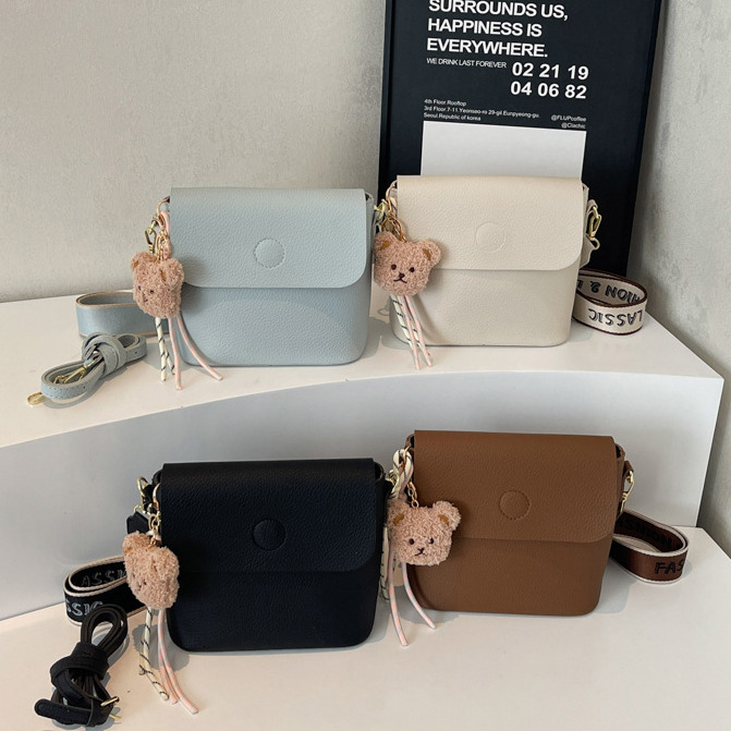 Women's Minimalist Designer Bag New Lychee Pattern Wide And Narrow Double Strap Shoulder Bag Magnetic Buckle Zipper Crossbody Bag Shopping Bag Fr